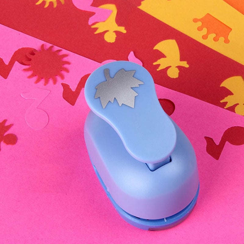 lasenersm 1 Inch Paper Punch Hole Puncher Crafts Punch for Making DIY Crafts Greeting Card (Maple Leaf) - Image 2